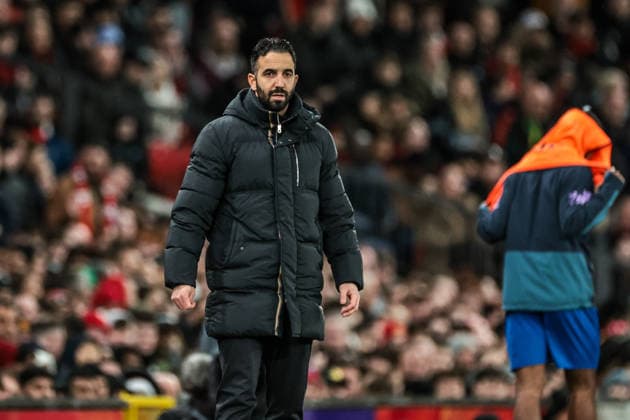 Premier League Manchester United, ManU v Bournemouth Ruben Amorim manager of Manchester United looks on during the Premier League match Manchester United vs Bournemouth at Old Trafford, Manchester, United Kingdom, 15th December 2025 (Photo by Mark Cosgrove News Images) Manchester Old Trafford Greater Manchester United Kingdom Copyright: xMarkxCosgrove NewsxImagesx