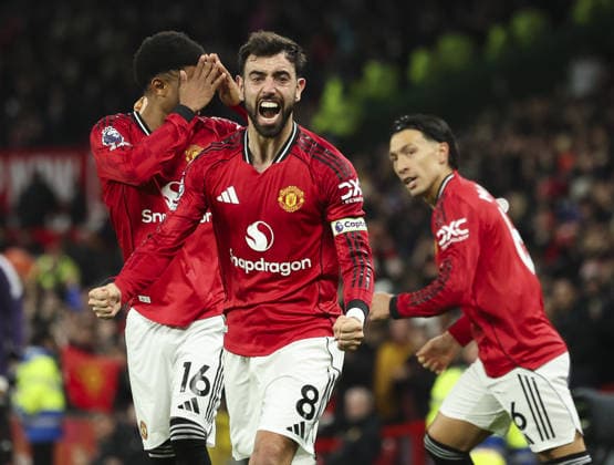 Manchester United, ManU v AFC Bournemouth, FA Premier League 15.12.25 Manchester United v AFC Bournemouth, FA Premier League Bradley Ormesher The Times Bruno Fernandez of Manchester United scores and celebrates scoring his teams 3rd goal  Copyright: xBradleyxOrmesherx NINTCHDBPICT001046016368