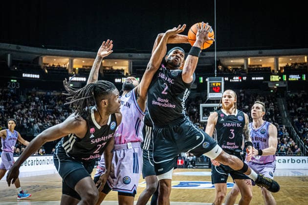 Basketball Berlin 16.12.2025 Saison 2025 2026 Basketball Champions League (BCL) Alba Berlin - Sabah BC Baku Keith Jordan (Sabah, No.02)