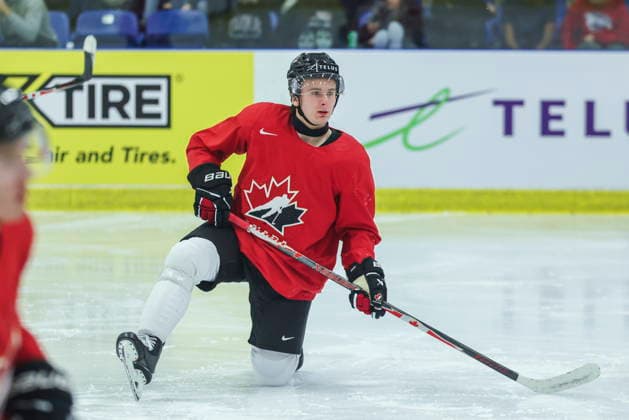 December 16, 2025, Niagara Falls, On, Canada: Cole Reschny, of Macklin, Sask., participates in Canada s National Junior Team training camp in Niagara Falls, Ont., Tuesday, Dec. 16, 2025. Canada News - December 16, 2025 - ZUMAc35_ 20251216_zaf_c35_011 Copyright: xNickxIwanyshynx