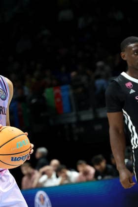 DEU, Basketball Champions League (BCL) , ALBA vs. BC Sabah, 16.12.2025, Uber-Arena, Berlin, DEU, Basketball Champions League (BCL) , ALBA vs. BC Sabah, im Bild Jack Kayil( ALBA Berlin 7),