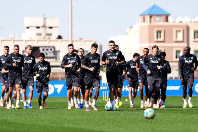 Napoli™s players during the training session in Riyadh , Saudi Arabia - EA Sports FC italian Supercup 2025 2026 Soccer - Wednesday, December 17 , 2025  Copyright: xSpada LaPressex