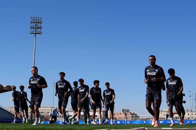 Napoli™s players during the training session in Riyadh , Saudi Arabia - EA Sports FC italian Supercup 2025 2026 Soccer - Wednesday, December 17 , 2025  Copyright: xSpada LaPressex
