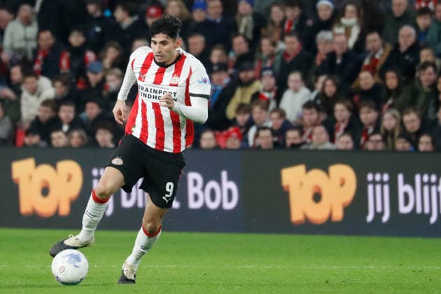 Eindhoven, Niederlande 16. Dezember 2025: KNVB-Pokal - 2. Runde - 2025 2026 - PSV Eindhoven vs. GVVV Im Bild: Ricardo Pepi (PSV) Jan-Louwers-Stadion Copyright: xFotostandx xvanxderxVeldenx