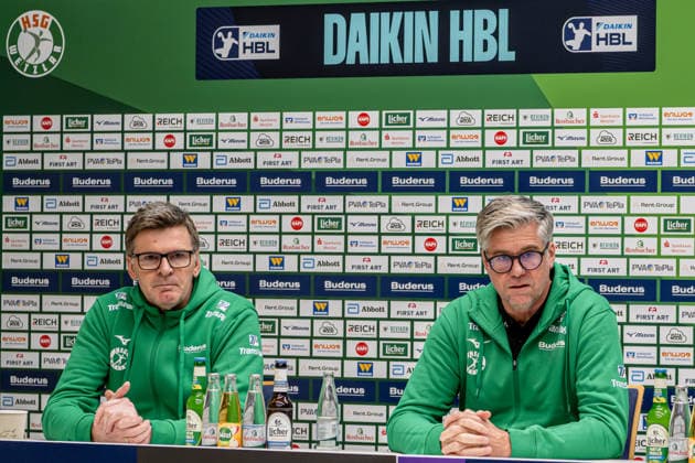Pressekonferenz HSG Wetzlar, 17.12.25 Jasmin Camdzic (Sportlicher Leiter HSG Wetzlar) und Runar Sigtryggsson (Trainer HSG Wetzlar) Pressekonferenz HSG Wetzlar: Wetzlar, 17.12.25 Copyright: xBEAUTIFULxSPORTS Roeczeyx