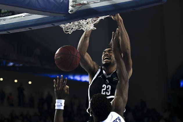 Turk Telekom v JL Bourg - EuroCup Basketball ANKARA, TURKIYE - DECEMBER 17: Ricardo Lindo (23) of JL Bourg in action during EuroCup Basketball group B week 11 match between Turk Telekom and JL Bourg at Ankara Arena in Ankara, Turkiye on December 17, 2025. Mehmet Futsi Anadolu Ankara Turkey. Editorial use only. Please get in touch for any other usage.  Copyright: x2025xAnadoluxMehmetxFutsix