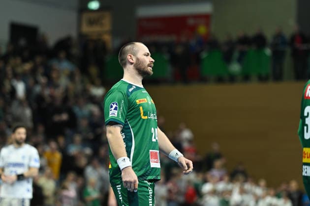Moritz Preuss (SC DHfK Leipzig, 24) SC DHfK Leipzig vs. TBV Lemgo Lippe, Handball, DHB-Pokal Viertelfinale, Spielzeit 2025 2026, 17.12.2025 SC DHfK Leipzig vs. TBV Lemgo Lippe, Handball, DHB-Pokal Viertelfinale, Spielzeit 2025 2026, 17.12.2025 Dresden Copyright: xEibner-Pressefoto xHoepnerx EP_PHR
