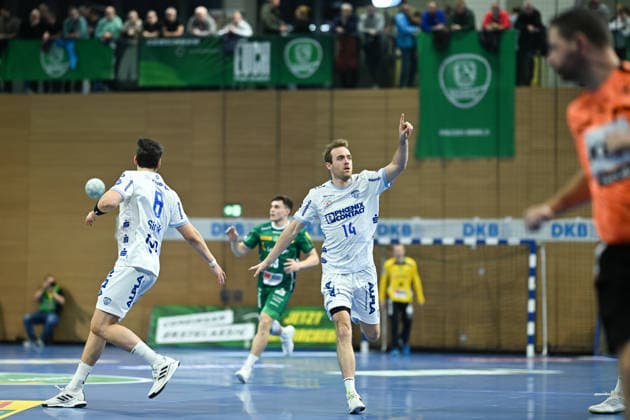 Bobby Schagen (TBV Lemgo Lippe, 14) SC DHfK Leipzig vs. TBV Lemgo Lippe, Handball, DHB-Pokal Viertelfinale, Spielzeit 2025 2026, 17.12.2025 SC DHfK Leipzig vs. TBV Lemgo Lippe, Handball, DHB-Pokal Viertelfinale, Spielzeit 2025 2026, 17.12.2025 Dresden Copyright: xEibner-Pressefoto xHoepnerx EP_PHR