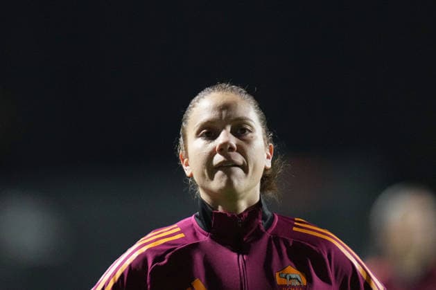 AS Roma s Manuela Giugliano during the Uefa Women™s Champions League soccer match between Roma and St. Pölten at the Rome s Tre Fontane stadium, Italy - Wednesday December 17, 2025 - Soccer ( Photo by Alfredo Falcone LaPresse )  Copyright: xAlfredoxFalcone LaPressex