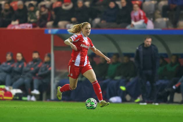 Stine Ballisager (FC Bayern Muenchen, 03), GER, FC Bayern Muenchen vs. Valerenga IF, Fussball, UEFA Womens Champions League, Ligaphase, 6. Spieltag, Saison 2025 2026, 17.12.2025, GER, FC Bayern Muenchen vs. Valerenga IF, Fussball, UEFA Womens Champions League, Ligaphase, 6. Spieltag, Saison 2025 2026, 17.12.2025 Muenchen Copyright: xEibner-Pressefoto JennixMaulx EP_JML