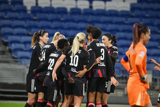 Football : OL Lyonnes v Atletico Madrid - UEFA Womens champions league Vilde Boe Risa of Atletico Madrid scored an own goal during the UEFA Womens champions league match between OL Lyonnes and Atletico Madrid at Groupama Stadium Decines Charpieu Lyon France on December 17, 2025 LYONFrance  Copyright: xMouradxAllilix