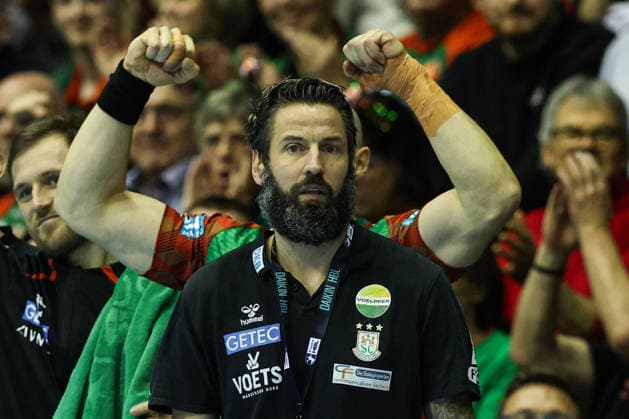 Trainer Bennet Wiegert (SC Magdeburg) - Viertelfinale Handball DHB Pokal Saison 2025-2026 SC Magdeburg vs. SG Flensburg-Handewitt in der GETEC Arena in Magdeburg - Handball,Deutschland,18.12.2025