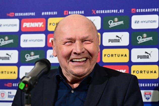New head coach of the Czech national football team Miroslav Koubek attends a press conference, PK, Pressekonferenz of the Football Association of the Czech Republic (FACR), in Prague, Czech Republic, on December 19, 2025. (CTKxPhoto OndrejxDeml) CTKPhotoP2025121904764  CTKPhotoP2025121904764