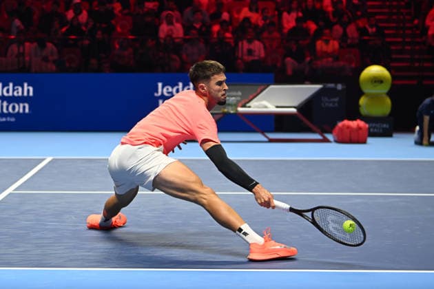 2025 ATP, Tennis Herren Tennis Herren NextGen Finals - Jeddah Dino Prizmic from Spain during his second round match at the 2025 ATP NextGen Finals in Jeddah, Saoudi Arabia, on December 19, 2025.