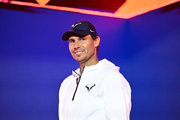 Rafael Nadal at Next Gen ATP, Tennis Herren Finals Presented by PIF - Jeddah Rafael Nadal (ESP) poses for photos with fansat the 2025 ATP NextGen Finals in Jeddah, SAOUDI, on December 19, 2025. Photo by Corinne Dubreuil ABACAPRESS.COM Jeddah  Copyright: xDubreuilxCorinne ABACAx