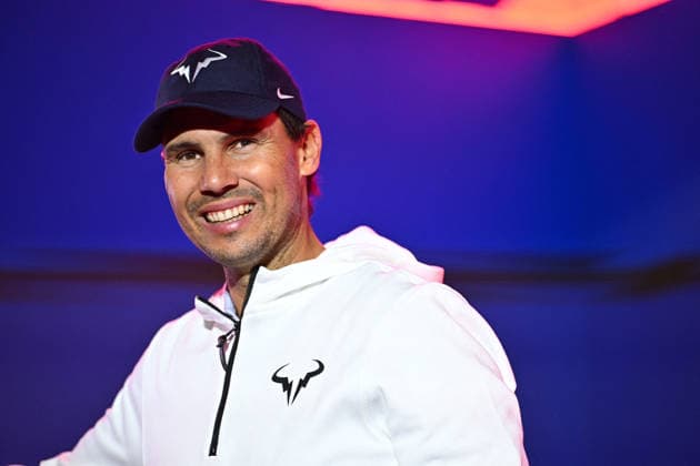 Rafael Nadal at Next Gen ATP, Tennis Herren Finals Presented by PIF - Jeddah Rafael Nadal (ESP) poses for photos with fansat the 2025 ATP NextGen Finals in Jeddah, SAOUDI, on December 19, 2025. Photo by Corinne Dubreuil ABACAPRESS.COM Jeddah  Copyright: xDubreuilxCorinne ABACAx