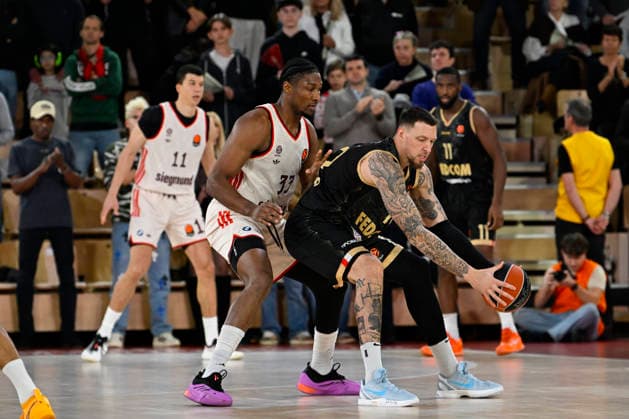 BASKET-BALL : AS Monaco VS FC Bayern Basketball - Turkish Airlines EuroLeague - 19 12 2025 Daniel Theis (ASM) - Turkish Airlines EuroLeague match between AS Monaco and FC Bayern Basketball on December 19, 2025 at the Louis II Stadium in Monaco. MonacoMonaco  Copyright: xWilliamxCannarellax
