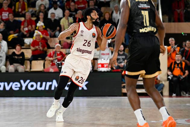 BASKET-BALL : AS Monaco VS FC Bayern Basketball - Turkish Airlines EuroLeague - 19 12 2025 Spencer Dinwiddie (FC Bayern) - Turkish Airlines EuroLeague match between AS Monaco and FC Bayern Basketball on December 19, 2025 at the Louis II Stadium in Monaco. MonacoMonaco  Copyright: xWilliamxCannarellax
