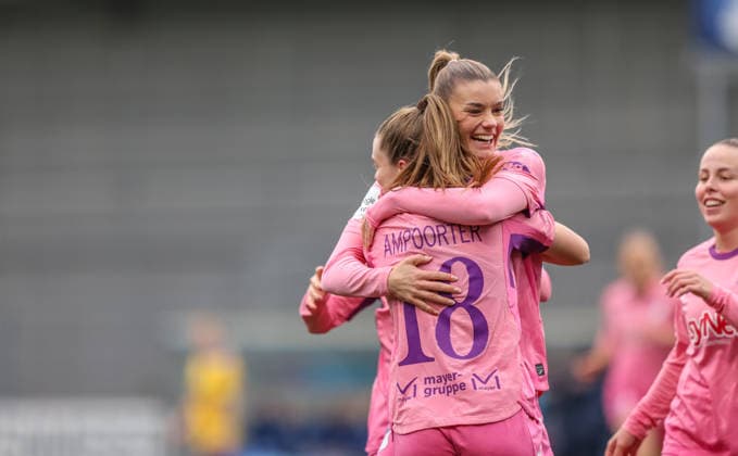 GER, Hoffenheim, TSG Hoffenheim vs Carl Zeiss Jena, Google Pixel Frauen Bundesliga, Fussball, DFB, Spielzeit 2025 2026, Dietmar-Hopp-Stadion, 14. Spieltag im Bild: Selina Cerci (TSG 1899 Hoffenheim Frauen 29), Tor, Jubel und Freude, Emotionen DFB DFL REGULATIONS PROHIBIT ANY USE OF PHOTOGRAPHS AS IMAGE SEQUENCES AND OR QUASI-VIDEO, 20.12.2025 Copyright: HMBxMedia HendrikxHamelau