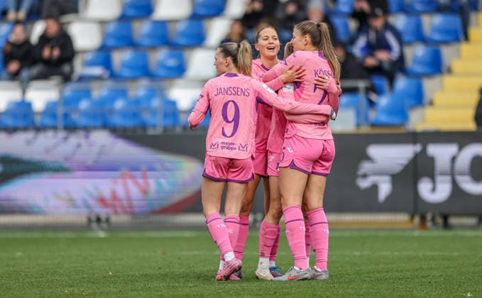GER, Hoffenheim, TSG Hoffenheim vs Carl Zeiss Jena, Google Pixel Frauen Bundesliga, Fussball, DFB, Spielzeit 2025 2026, Dietmar-Hopp-Stadion, 14. Spieltag im Bild: Melissa Kössler (TSG 1899 Hoffenheim Frauen 25) erzielt das 2:0, Tor, Jubel und Freude, Emotionen DFB DFL REGULATIONS PROHIBIT ANY USE OF PHOTOGRAPHS AS IMAGE SEQUENCES AND OR QUASI-VIDEO, 20.12.2025 Copyright: HMBxMedia HendrikxHamelau