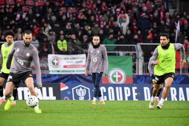 US Lusitanos Saint-Maur v LOSC Lille - French Cup 2025 2026 08 Ethan MBAPPE (losc) during the French Cup match between US Lusitanos Saint-Maur and Lille at Stade Dominque Duvauchelle on December 20, 2025 in Creteil, France. Creteil France  Copyright: xFEPx 776432249