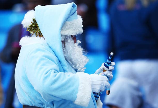 Father Christmas at Manchester City Manchester City v West Ham United, Premier League, Football, Etihad Stadium, Manchester, UK - 20 Dec 2025Manchester Etihad Stadium United Kingdom EDITORIAL USE ONLY No use with unauthorised audio, video, data, fixture lists, club league logos or live services. Online in-match use limited to 120 images, no video emulation. No use in betting, games or single club league player publications. Copyright: xMattxWest Shutterstockx 16148949d
