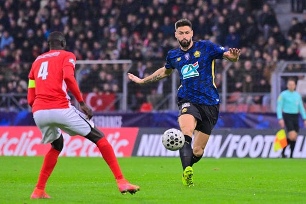 FOOTBALL : Lusitanos vs Lillle - Coupe de France - 20 12 2025 Olivier Giroud ( Lille ) during the French Cup match between US Lusitanos Saint Maur and Lille OSC at Stade Duvauchelle on December 20, 2025 in Creteil, France. CreteilFrance  Copyright: xFedericoxPestellinix