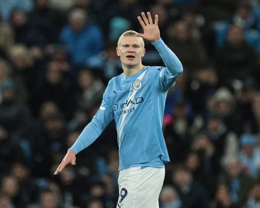 Premier League Manchester City v West Ham United Erling Haaland of Manchester City reacts during the Premier League match Manchester City vs West Ham United at Etihad Stadium, Manchester, United Kingdom, 20th December 2025 (Photo by Mark Cosgrove News Images) Manchester Etihad Stadium Manchester United, ManU Kingdom Copyright: xMarkxCosgrove NewsxImagesx