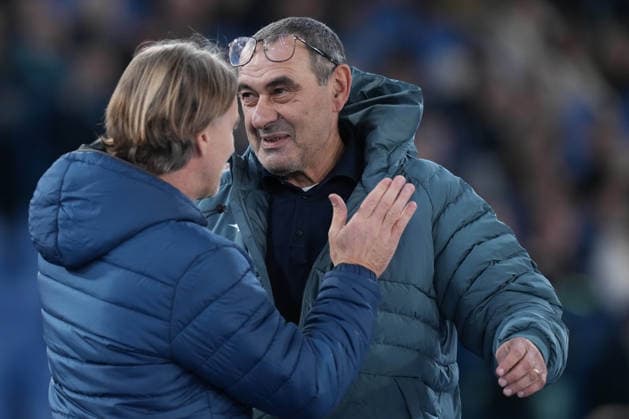 Cremonese s head coach Davide Nicola Lazio™s head coach Maurizio Sarri during the Serie A EniLive soccer match between Lazio and Cremonese at the Rome s Olympic stadium, Italy - Saturday December 20, 2025 - Soccer ( Photo by Alfredo Falcone LaPresse )  Copyright: xAlfredoxFalcone LaPressex