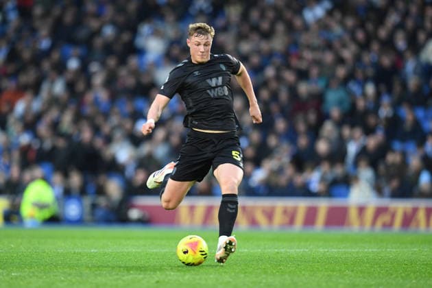 Brighton and Hove Albion v Sunderland, Premier League Dan Ballard Defender of Sunderland in action during the Premier League match between Brighton and Hove Albion and Sunderland at the American Express Stadium, Brighton and Hove, England on 20 December 2025. Brighton and Hove American Express Stadium East Sussex UK Editorial use only DataCo restrictions apply See www.football-dataco.com , Copyright: xJeffxMoodx PSI-23454-0030
