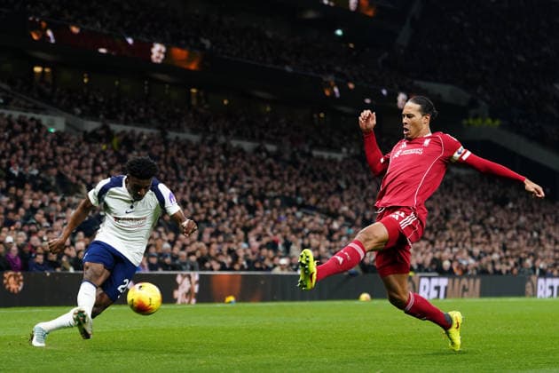 Premier League Tottenham Hotspur v Liverpool during the Premier League match Tottenham Hotspur vs Liverpool at Tottenham Hotspur Stadium, London, United Kingdom, 20th December 2025 (Photo by Harvey Murphy News Images) Copyright: xHarveyxMurphy NewsxImagesx