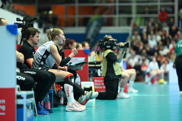 Patricia Nestler (Dresdner SC, 1) Dresdner SC vs. Schwarz-Weiß Erfurt, 1. Volleyball Bundesliga Damen, Spielzeit 2025 2026, 20.12.2025 Dresdner SC vs. Schwarz-Weiß Erfurt, 1. Volleyball Bundesliga Damen, Spielzeit 2025 2026, 20.12.2025 Dresden Copyright: xEibner-Pressefoto xHoepnerx EP_PHR