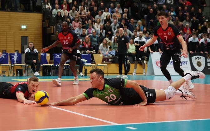 Ludwigsburg , Volleyball Bundesliga , Barock Volleys MTV Ludwigsburg vs. SV Warnemünde , Jeffrey Klok ( Ludwigsburg )