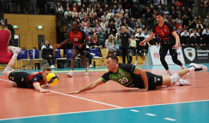 Ludwigsburg , Volleyball Bundesliga , Barock Volleys MTV Ludwigsburg vs. SV Warnemünde , Jeffrey Klok ( Ludwigsburg )
