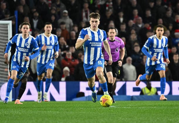 Brajan Gruda of Brighton breaks forward during the Premier League match between Brighton and Hove Albion and Sunderland at the American Express Stadium, Brighton UK - Saturday 20th December 2025 Brighton v Sunderland Premier League Football, Amex Stadium, Sussex, UK - 20 Dec 2025Brighton Amex Stadium Sussex United Kingdom Editorial use only. No merchandising. For Football images FA and Premier League restrictions apply inc. no internet mobile usage without FAPL license - for details contact Football Dataco  Copyright: xLizxFinlayson TPI Shutterstockx 16159610bp