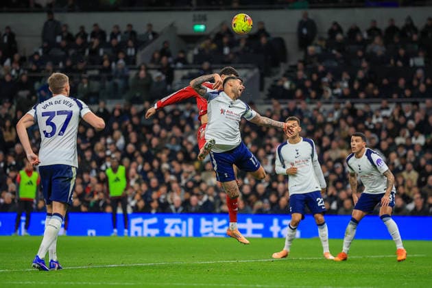 Tottenham Hotspur v Liverpool Premier League 20 12 2025. GOAL Liverpool Forward Hugo Ekitike (22) makes it 0-2 during the Premier League match between Tottenham Hotspur and Liverpool at Tottenham Hotspur Stadium, London, United Kingdom on 20 December 2025. Editorial use only DataCo restrictions apply See www.football-dataco.com , Copyright: xChrisxFoxwellx PSI-23445-0095