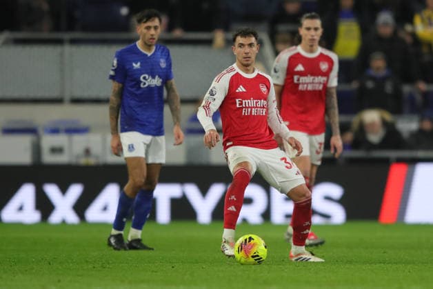 Everton v Arsenal, Premier League Martin Zubimendi of Arsenal during the Premier League match between Everton and Arsenal at Hill Dickinson Stadium, Liverpool, England on 20 December 2025. Liverpool Hill Dickinson Stadium Merseyside UK Editorial use only DataCo restrictions apply See www.football-dataco.com , Copyright: xAlunxRobertsx PSI-23456-0039