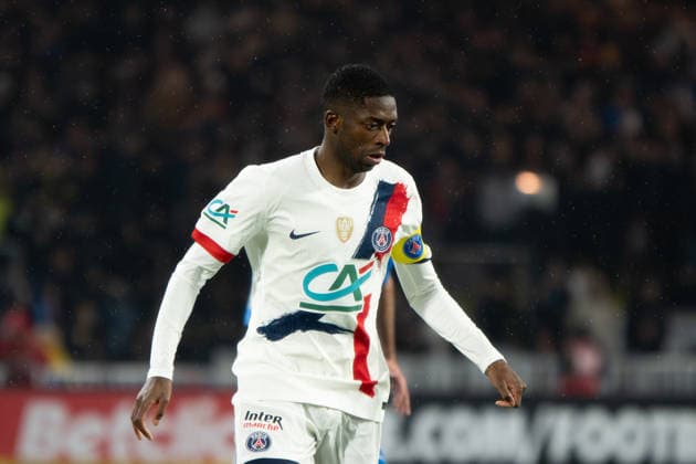 FOOTBALL : Vendee Fontenay Foot vs Paris Saint Germain PSG - Coupe de France - 32e de finale - 20 12 2025 Ousmane DembÃ lÃ (Paris SG) NantesFrance  Copyright: xEmilienxJousselinx