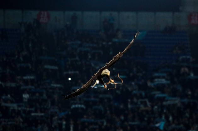 Flaminia new eagle of SS Lazio during SS Lazio vs US Cremonese, Italian soccer Serie A match in Rome, Italy, December 20 2025  Copyright: xRaffaelexConti IPAxSportx xipa-agency.netx xx IPA_69363857 IPA_Agency_IPA69363857