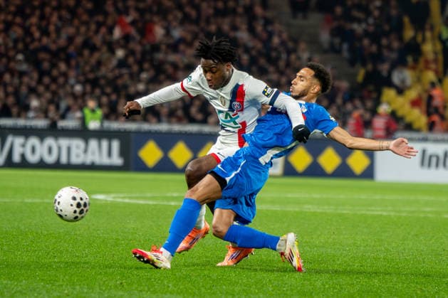 FOOTBALL : Vendee Fontenay Foot vs Paris Saint Germain PSG - Coupe de France - 32e de finale - 20 12 2025 David Boly (Paris SG) NantesFrance  Copyright: xEmilienxJousselinx