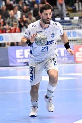 DAIKIN 1.Handball - Bundesliga - 25 26 - 18. Spieltag: Bergischer HC - TBV Lemgo Lippe am 20.12.2025 in der Uni-Halle in Wuppertal Tim Suton ( 23 TBV Lemgo)