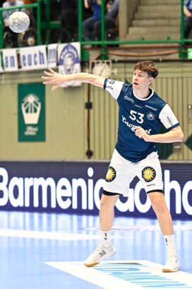 DAIKIN 1.Handball - Bundesliga - 25 26 - 18. Spieltag: Bergischer HC - TBV Lemgo Lippe am 20.12.2025 in der Uni-Halle in Wuppertal Sören Steinhaus ( 53 Bergischer HC)