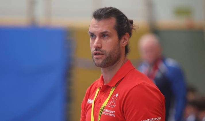 Beilstein , Handball Frauen 3. Liga , SG Schozach-Bottwartal vs. SG Kappelwindeck Steinbach , Trainer Michael Walter ( Schozach )