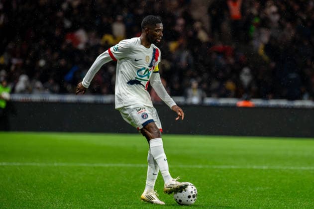 FOOTBALL : Vendee Fontenay Foot vs Paris Saint Germain PSG - Coupe de France - 32e de finale - 20 12 2025 Ousmane DembÃ lÃ (Paris SG) NantesFrance  Copyright: xEmilienxJousselinx