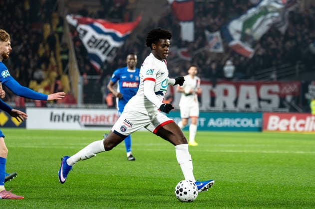 FOOTBALL : Vendee Fontenay Foot vs Paris Saint Germain PSG - Coupe de France - 32e de finale - 20 12 2025 Quentin Ndjantou (Paris SG) NantesFrance  Copyright: xEmilienxJousselinx