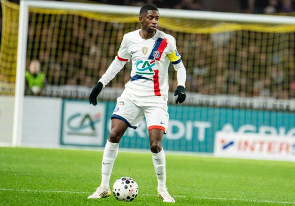 FOOTBALL : Vendee Fontenay Foot vs Paris Saint Germain PSG - Coupe de France - 32e de finale - 20 12 2025 Ousmane DembÃ lÃ (Paris SG) NantesFrance  Copyright: xEmilienxJousselinx
