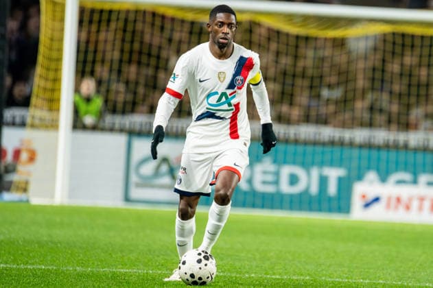 FOOTBALL : Vendee Fontenay Foot vs Paris Saint Germain PSG - Coupe de France - 32e de finale - 20 12 2025 Ousmane DembÃ lÃ (Paris SG) NantesFrance  Copyright: xEmilienxJousselinx