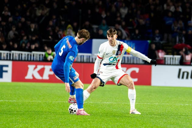 FOOTBALL : Vendee Fontenay Foot vs Paris Saint Germain PSG - Coupe de France - 32e de finale - 20 12 2025 Fabian Ruiz (Paris SG) NantesFrance  Copyright: xEmilienxJousselinx
