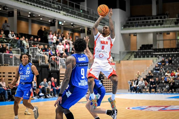 Barmer 2. Basketball Bundesliga ProA: RheinStars Köln vs HAKRO Merlins Crailsheim, 20.12.2025 Cedric Cezell Russell Jr. (RheinStarsKöln 0), Barmer 2. Basketball Bundesliga ProA: RheinStars Köln vs HAKRO Merlins Crailsheim am 20.12.2025 im Castello Düsseldorf in Düsseldorf (Nordrhein-Westfalen) Copyright: xBEAUTIFULxSPORTS Mueller-Laschetx