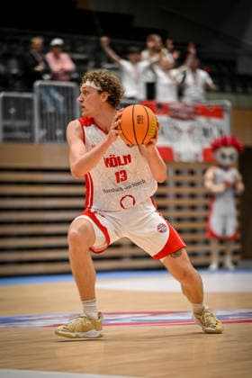 Barmer 2. Basketball Bundesliga ProA: RheinStars Köln vs HAKRO Merlins Crailsheim, 20.12.2025 Adam John Paige (RheinStarsKöln 13), Barmer 2. Basketball Bundesliga ProA: RheinStars Köln vs HAKRO Merlins Crailsheim am 20.12.2025 im Castello Düsseldorf in Düsseldorf (Nordrhein-Westfalen) Copyright: xBEAUTIFULxSPORTS Mueller-Laschetx